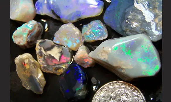 ROUGH BLACK OPAL 279 CT L.RIDGE