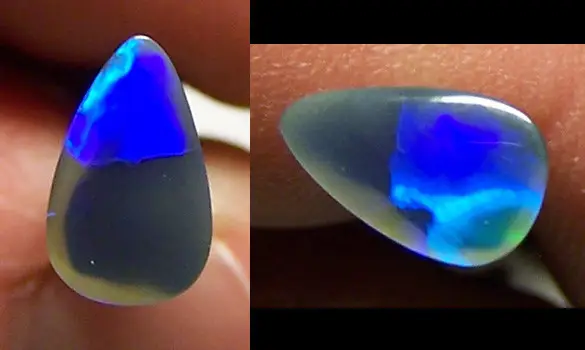 SOLID BLACK OPAL 0.80 CT AUSTRALIA