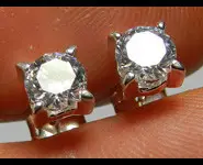 SILVER 925 STUD EARRINGS & ZIRCON