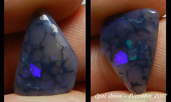 OPALE NOIRE CRISTAL 2.50 CT AUSTRALIE