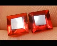 OPALES DE FEU FACETTES ROUGE MEXIQUE