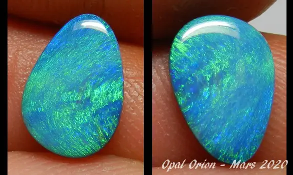 OPALE DOUBLET VERTE AUSTRALIE