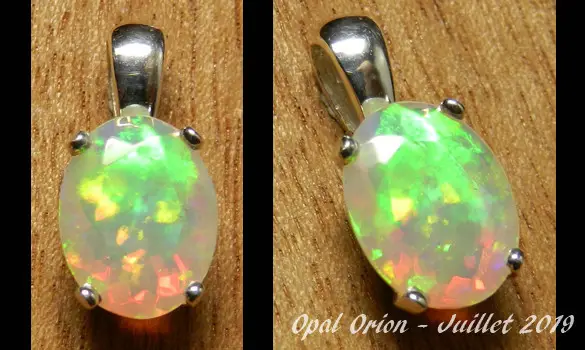 SILVER 925 PENDANT & ETHIOPIAN OPAL