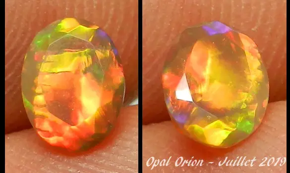 OPALE 0.70 CT PIERRE FACETTEE ETHIOPIE