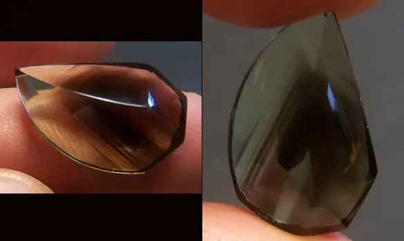 CITRINE BICOLOR 12.75 CT JAUNE MARRON 