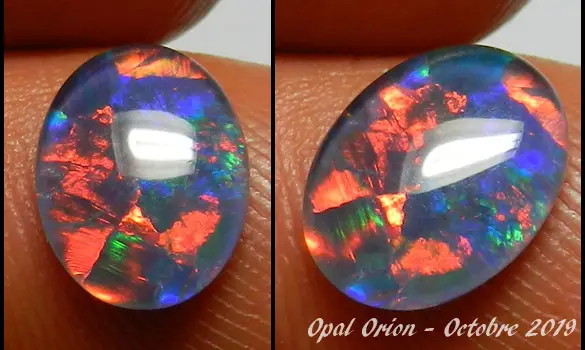OVAL OPAL TRIPLET 10x8mm AUSTRALIA