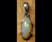 PENDENTIF OPALE ETHIOPIE ARGENT 925