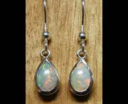 SILVER 925 EARRING & AUSTRALIAN OPALS