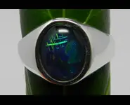 CHEVALIERE ARGENT MASSIF OPALE AUSTRALIE