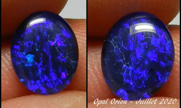 OVAL OPAL TRIPLET 10x8mm AUSTRALIA