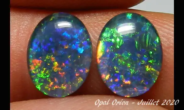 OVAL OPALS TRIPLET 10X8 mm AUSTRALIA