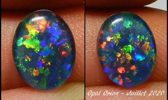 OVAL OPAL TRIPLET 10x8mm AUSTRALIA