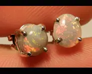 SILVER 925 EARRING & AUSTRALIAN OPALS