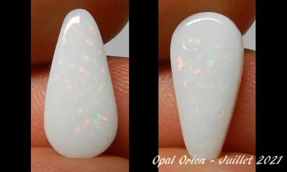 WHITE OPAL 1.75 CT AUSTRALIA C PEDY
