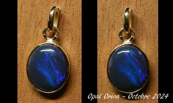 SILVER 925 PENDANT & AUSTRALIAN OPAL