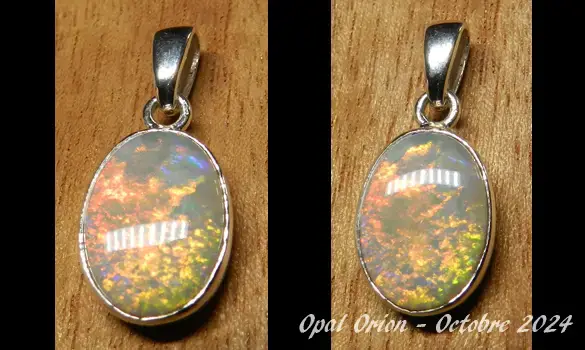 SILVER 925 PENDANT & AUSTRALIAN OPAL
