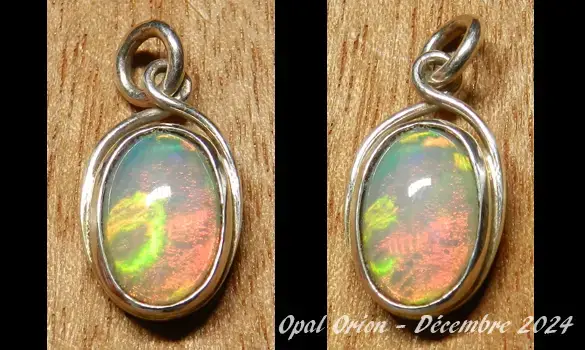 SILVER 925 PENDANT & ETHIOPIAN OPAL