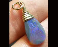 PENDENTIF OR 14K GF - OPALE CRISTAL