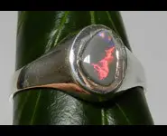 SILVER 925 MEN RING & AUSTRALIAN OPAL