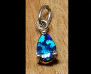 PENDENTIF ARGENT & PIERRE OPALE DOUBLET