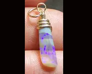 PENDENTIF OR 14K GF - OPALE CRISTAL