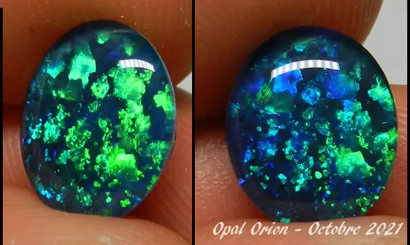 OPALE TRIPLET REFLET VERT AUSTRALIE