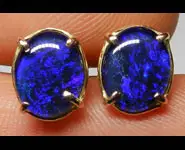 18 K GOLD EARRING & AUSTRALIAN OPALS