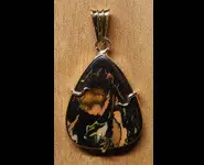 PENDENTIF OPALE BOULDER OR AUSTRALIE