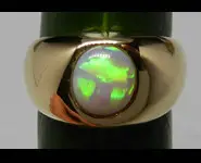 CHEVALIERE OPALE AUSTRALIE OR JAUNE