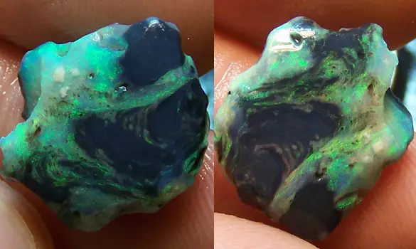 OPALE NOIRE BRUTE 7.10 CT AUSTRALIE