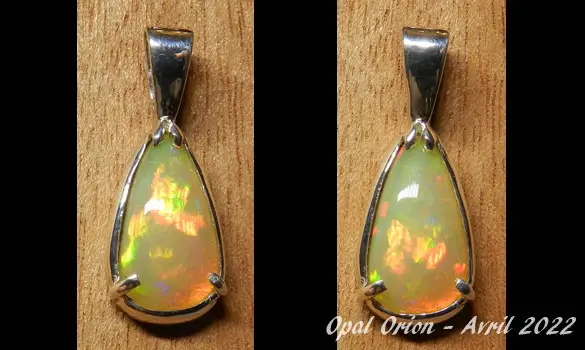 SILVER 925 PENDANT & ETHIOPIAN OPAL