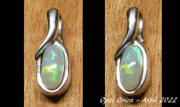 SILVER 925 PENDANT & AUSTRALIAN OPAL