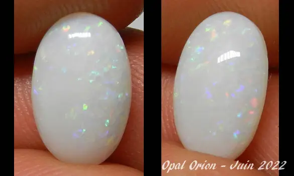 WHITE OPAL 2.60 CT AUSTRALIA C PEDY