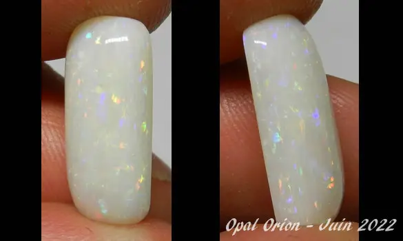 WHITE OPAL 6.35 CT AUSTRALIA C PEDY
