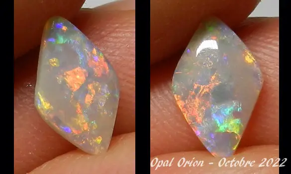 OPALE AUSTRALIE PIERRE ROUGE 0.75 CT