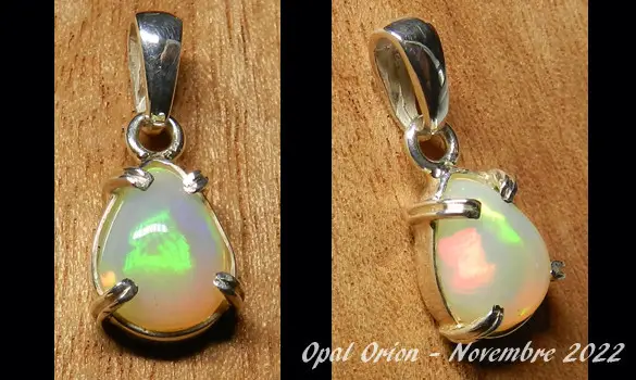SILVER 925 PENDANT & ETHIOPIAN OPAL