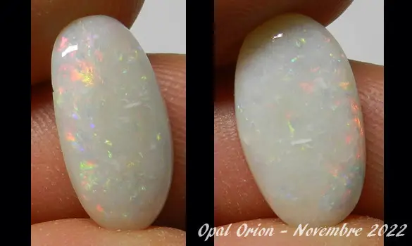 WHITE OPAL 3.45 CT AUSTRALIA C PEDY