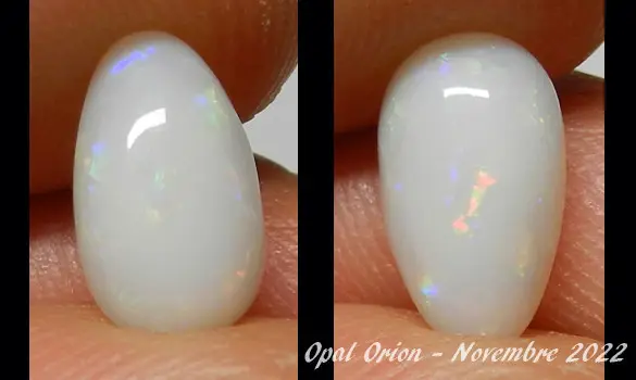 WHITE OPAL 1.55 CT AUSTRALIA C PEDY