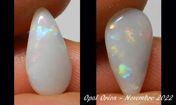 WHITE OPAL 2.80 CT AUSTRALIA C PEDY