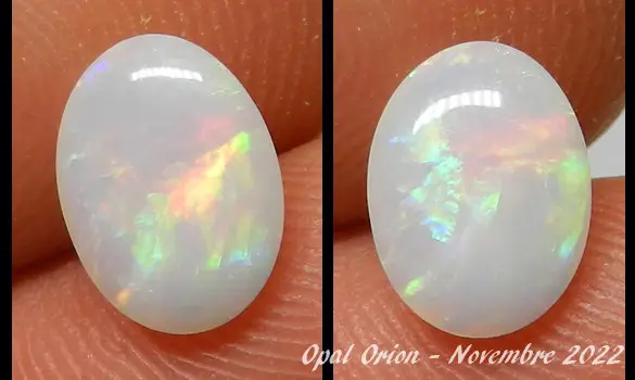 WHITE OPAL 1.60 CT AUSTRALIA C PEDY