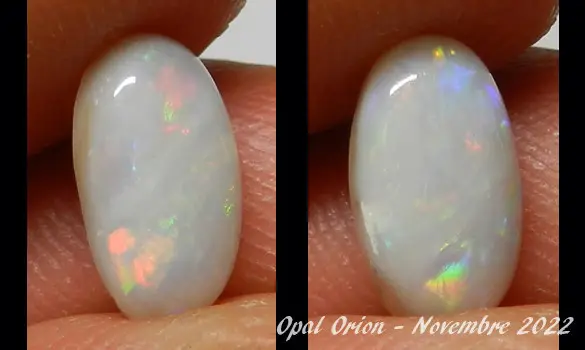 WHITE OPAL 1.30 CT AUSTRALIA C PEDY