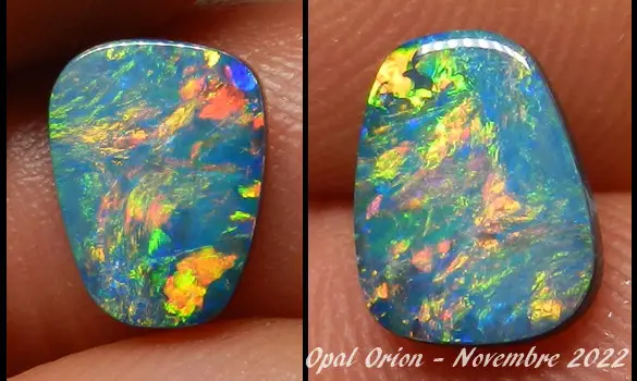 OPALE DOUBLET MULTICOLORE AUSTRALIE