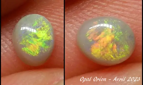 OPALE AUSTRALIE PIERRE ROUGE 0.50 CT