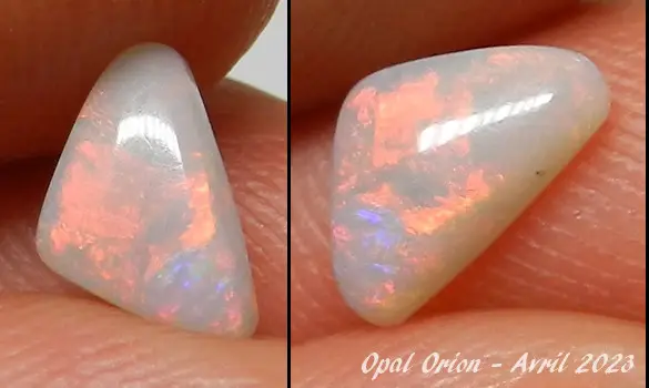 OPALE AUSTRALIE PIERRE ROUGE 0.70 CT