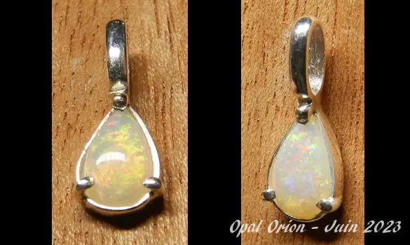 SILVER 925 PENDANT & AUSTRALIAN OPAL