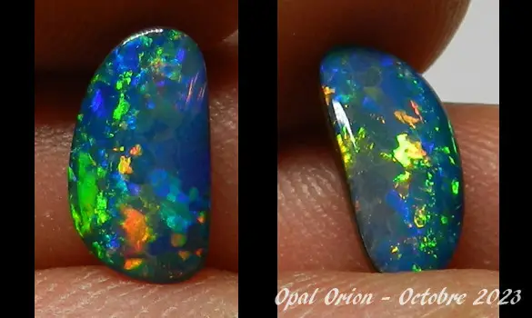 OPALE DOUBLET FOSSILE OPALISE