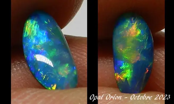 OPALE DOUBLET FOSSILE OPALISE