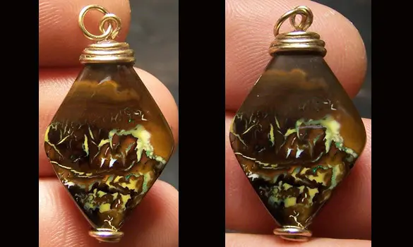 PENDENTIF OR 14K GF - OPALE KOROIT
