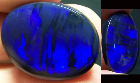 HUGE SOLID BLACK OPAL 25.30 CT AUSTRALIA