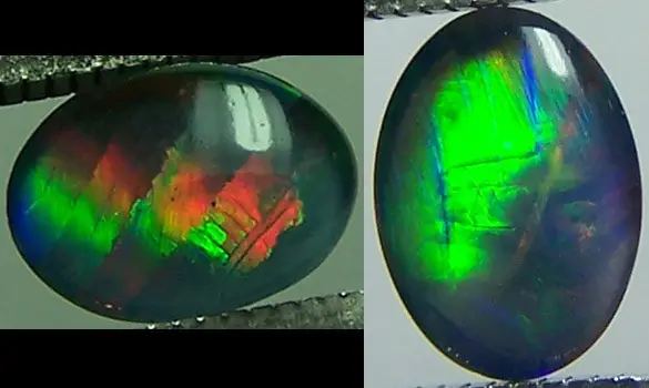 2 OPALES TRIPLET 8x6mm COOBER PEDY